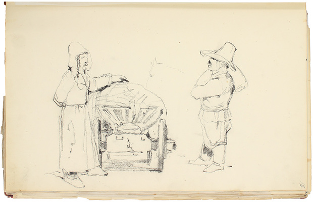 Штернберг Василий Иванович. Альбом рисунков с пейзажами, портретами и набросками 